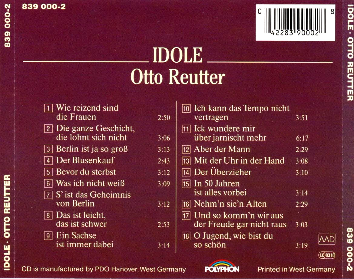 🎶 Otto Reutter – uma joia atemporal dos cabarets berlinenses para agarrar! – photo 2